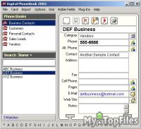 Look at screenshot of Digital PhoneBook